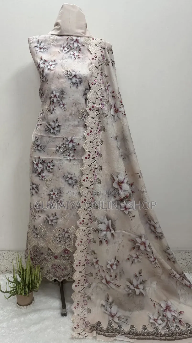 Unstitch Premium Quality Three Piece