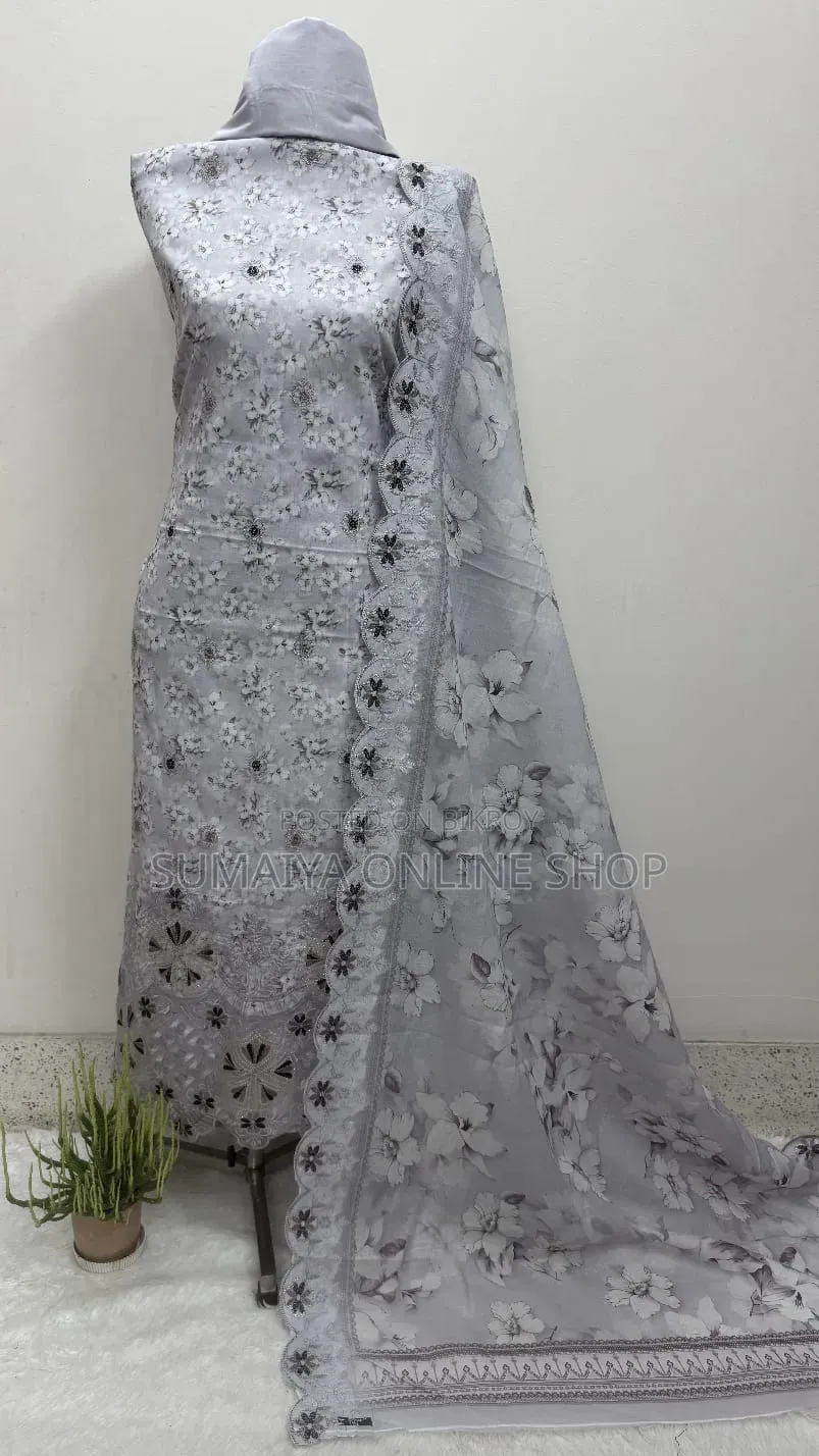 Unstitch Premium Quality Three Piece