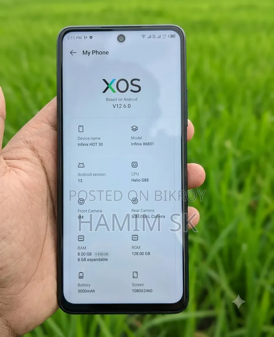 ইনফিনিক্স হট ৩০ ১২৮ জিবি ব্ল্যাক