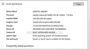 ল্যাপটপ আসুস ভিভোবুক X540SA 4GB ইন্টেল সেলেরন SSD 128GB