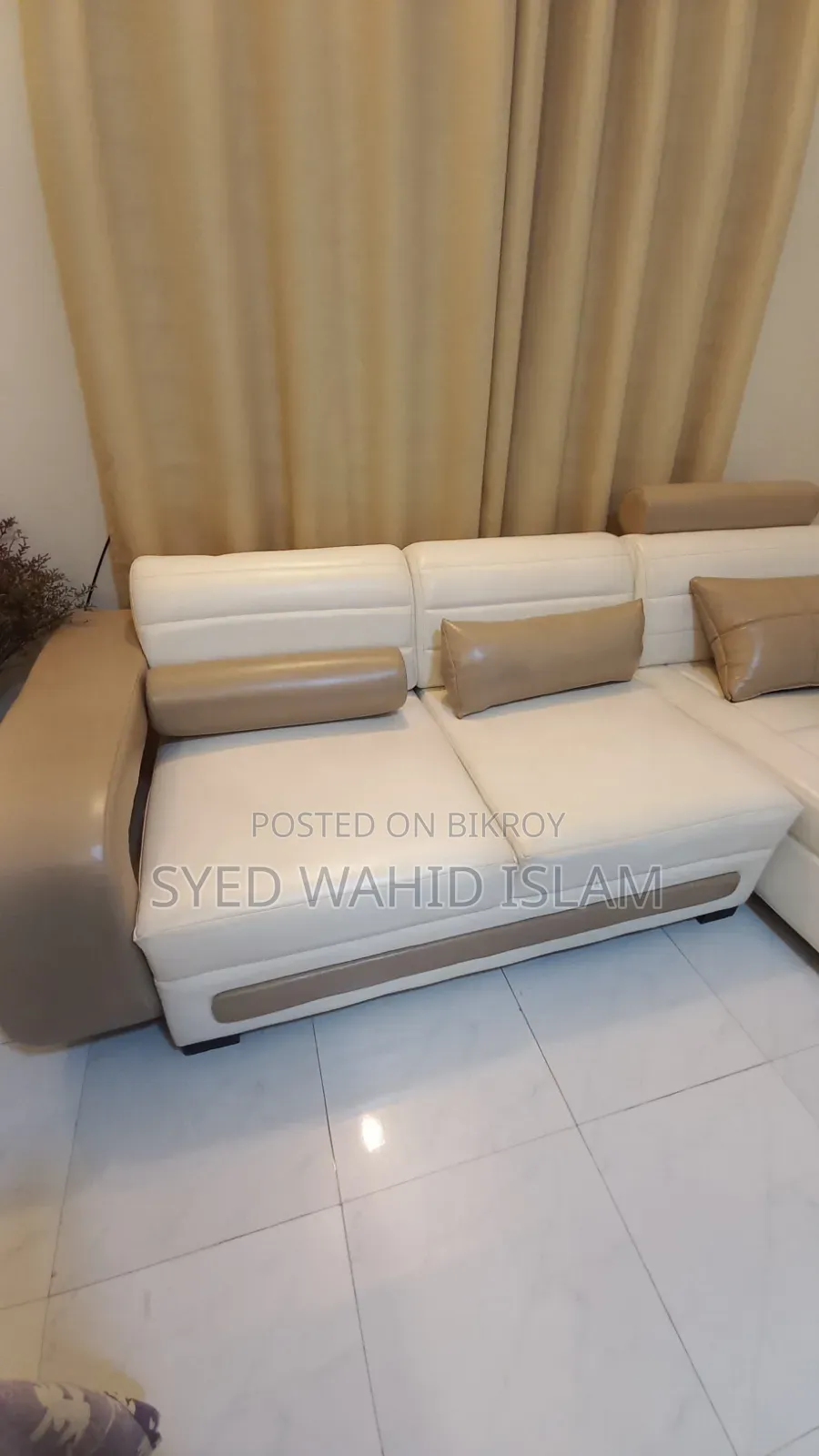 ৪ আসনের আধুনিক সোফা (পিইউ প্রিমিয়াম লেদার)