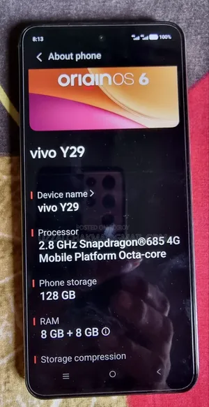 Vivo Y29 128 GB Silver