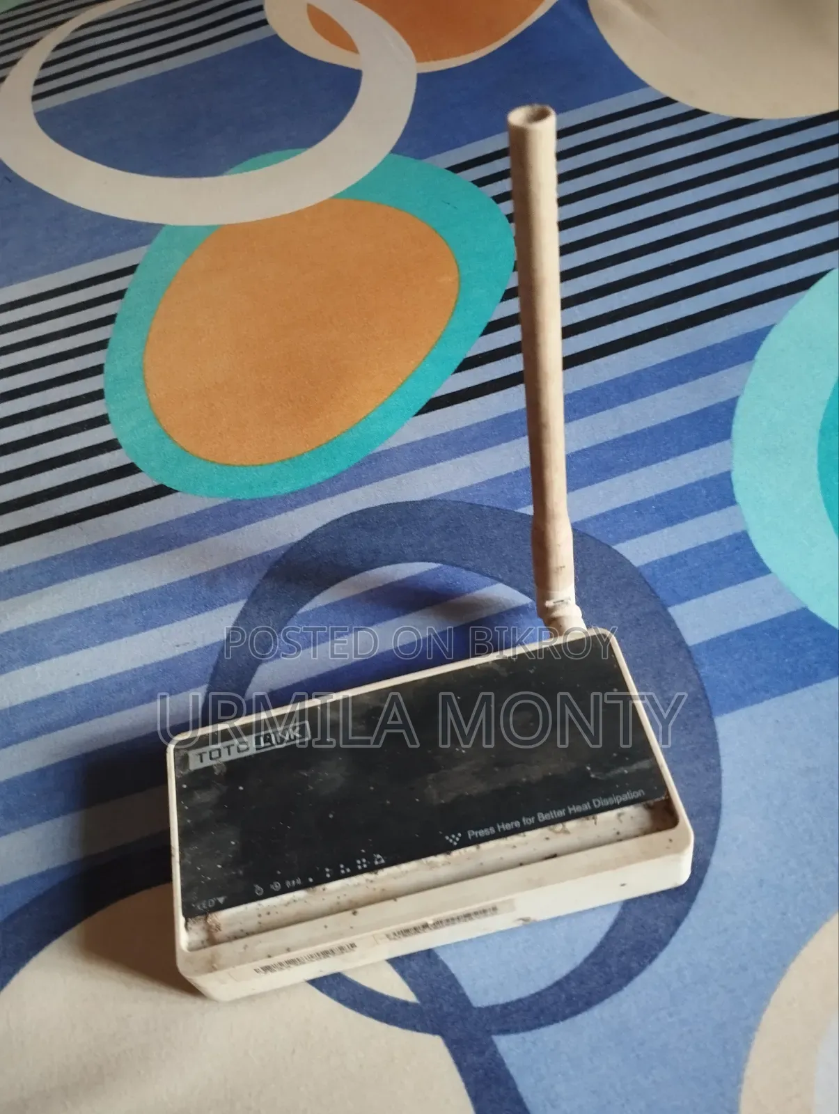 An old router will be sold.