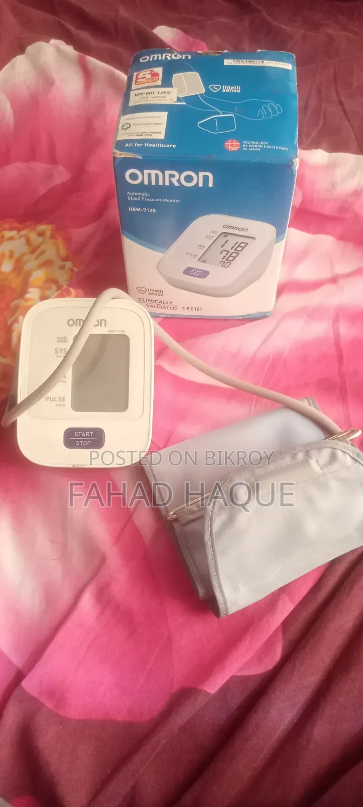 Omron Hem-7120 Blood Pressure Monitor