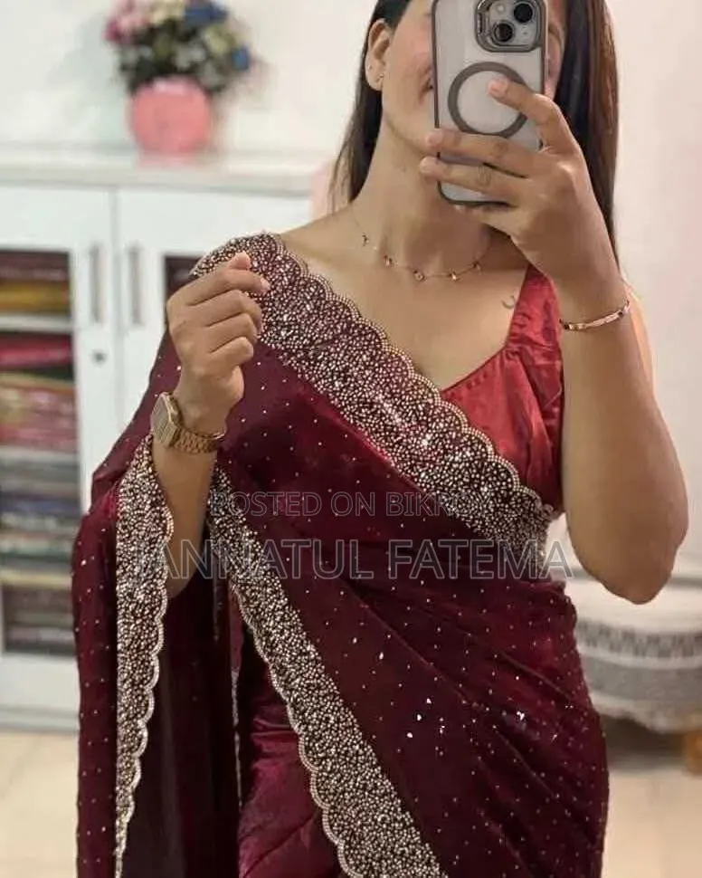 Stone Work Saree Collection