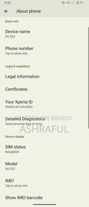 Sony Xperia SX SO 05D 4 GB Blue