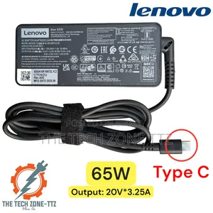 Lenovo Type C 65w অ্যাডাপ্টার, ল্যাপটপের চার্জার