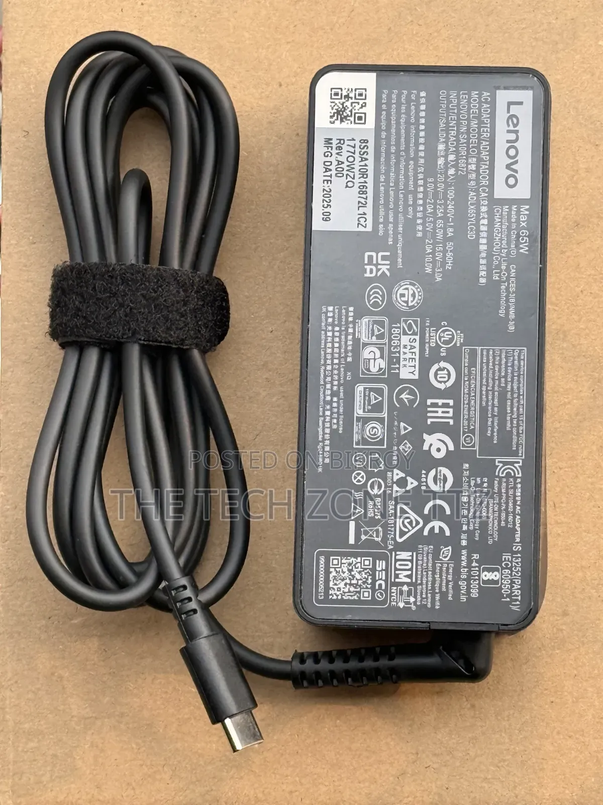 Lenovo Type C 65w অ্যাডাপ্টার, ল্যাপটপের চার্জার