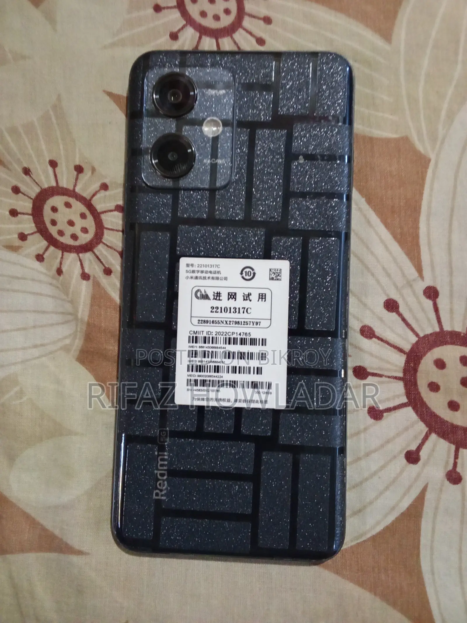 Xiaomi Redmi Note 12 5G 128 GB Black