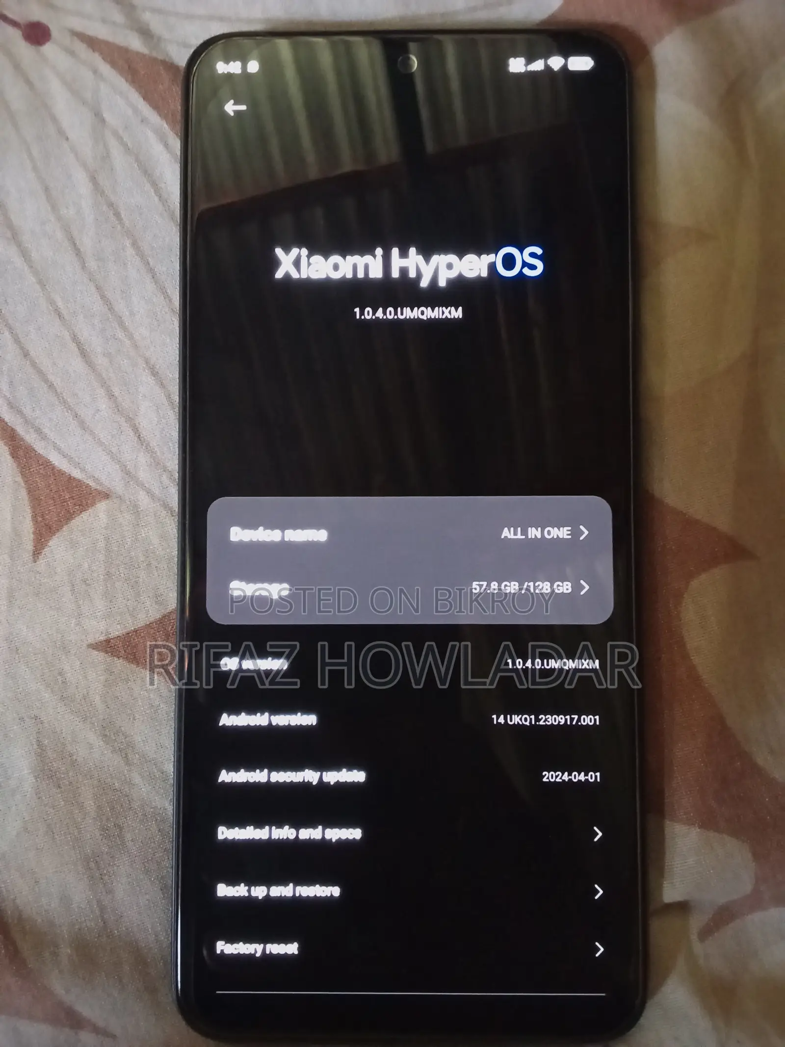Xiaomi Redmi Note 12 5G 128 GB Black