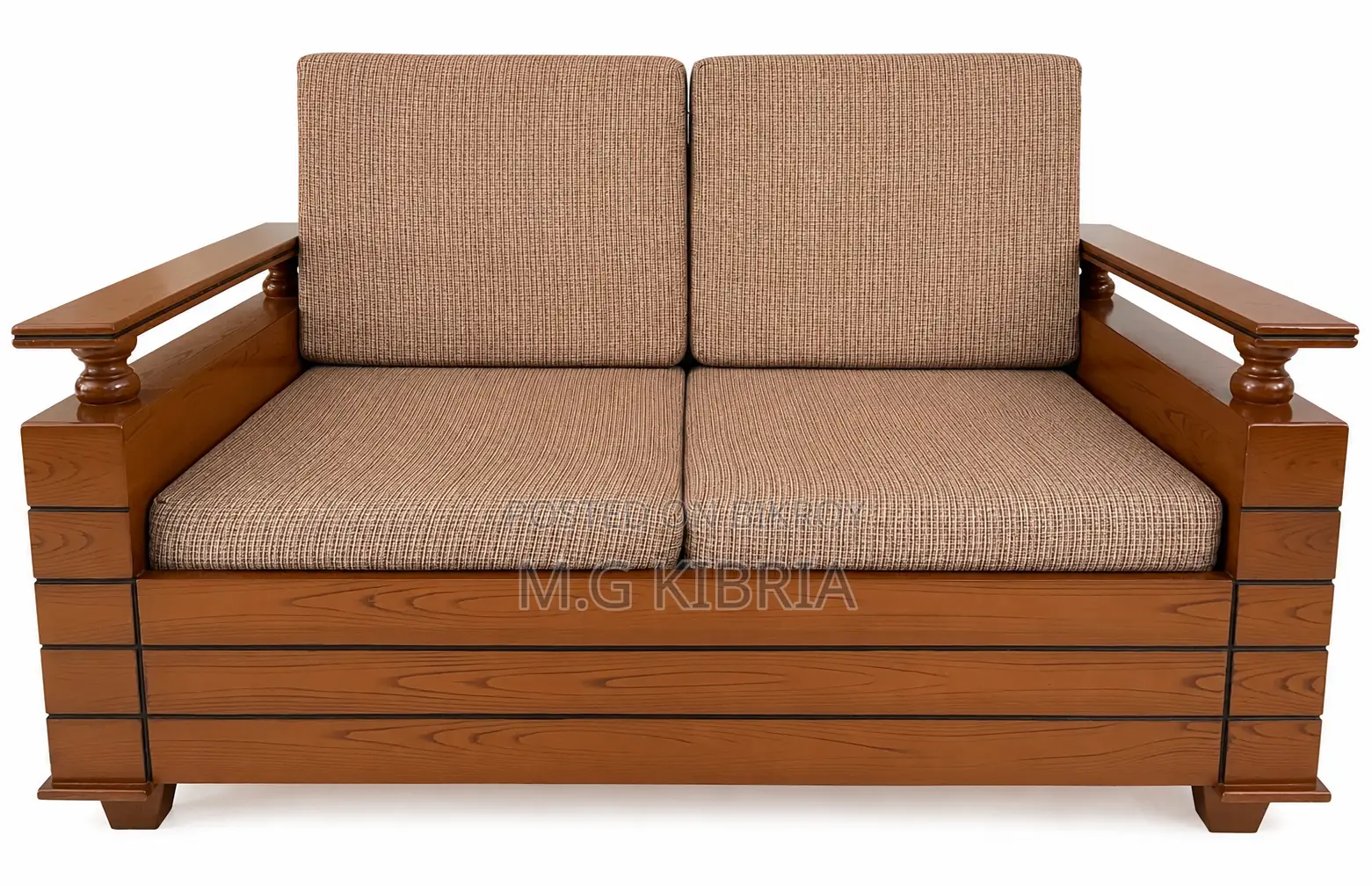 5-Seat Premium Wooden Sofa Set – Very lightly used, excellent condition