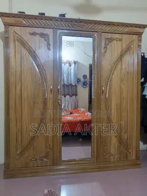 Teak wood wardrobe, brand new.
