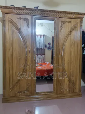 Teak wood wardrobe, brand new.