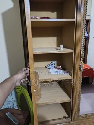 Teak wood wardrobe, brand new.