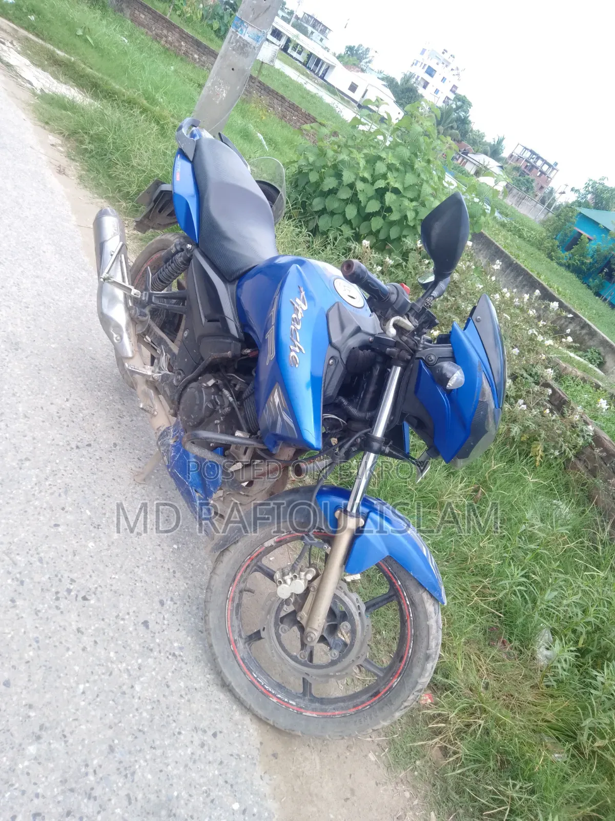 TVS Apache RTR 160 2V 2017 Blue