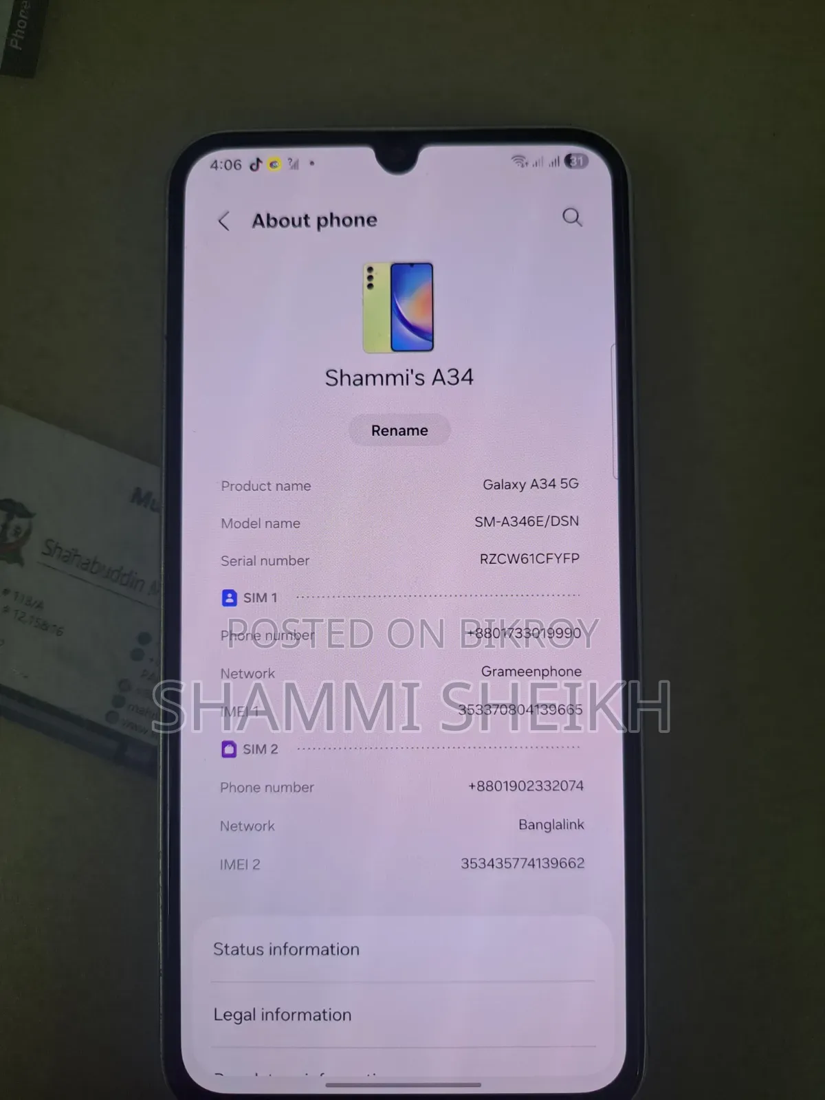 Samsung Galaxy A34 5G 256 GB Pink