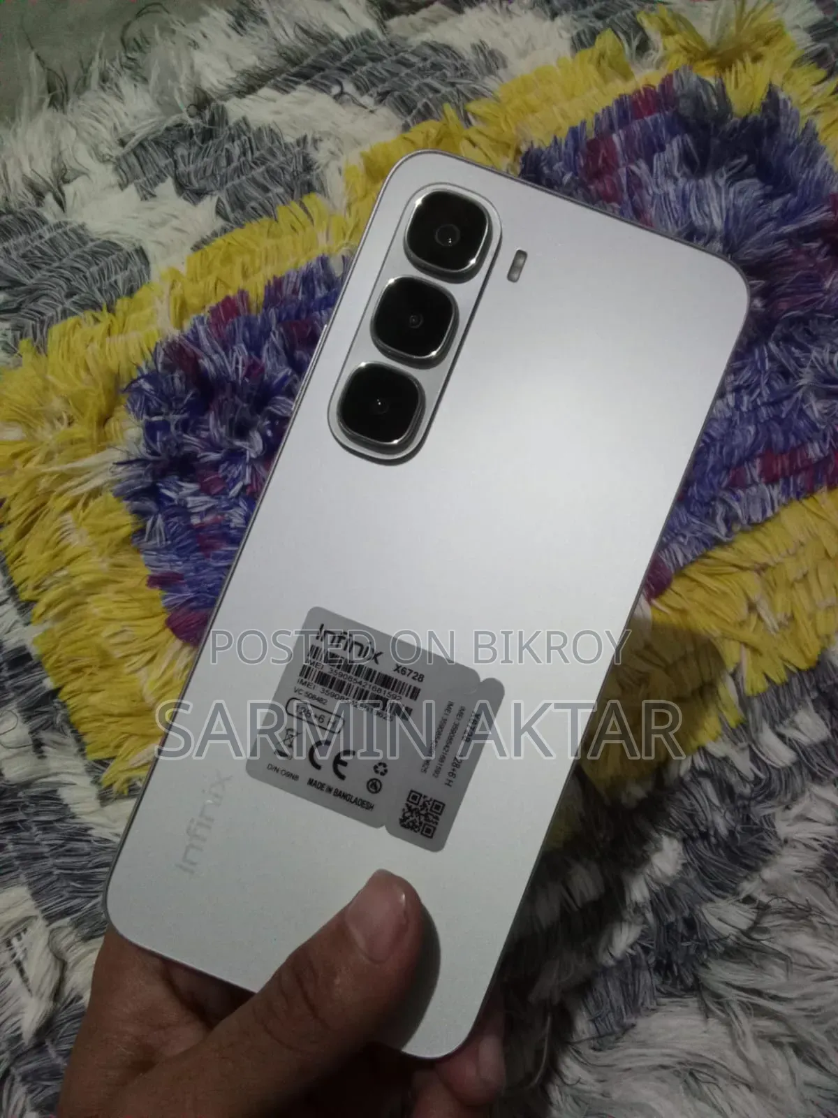 New Infinix Hot 60i 128 GB White