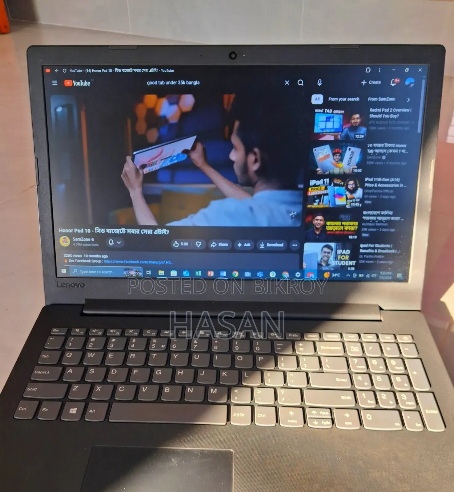 Laptop Lenovo IdeaPad 130 4GB Intel Core I3 SSD 128GB