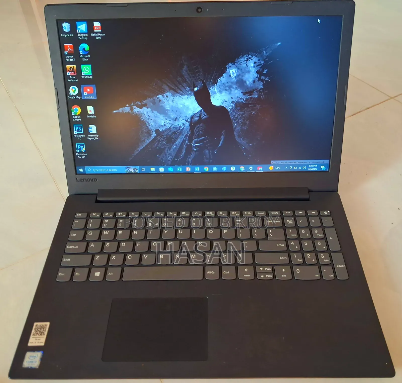 Laptop Lenovo IdeaPad 130 4GB Intel Core I3 SSD 128GB