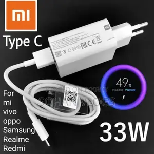 33W Fast Type-C Charger for Xiaomi, Vivo, Realme, Oppo, Samsung, Redmi