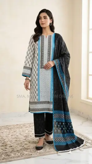 Unstitched Three Piece