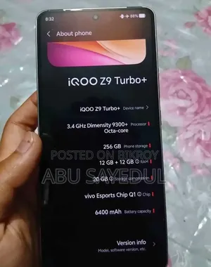 Vivo iQOO Z9 Turbo+ 256 GB White