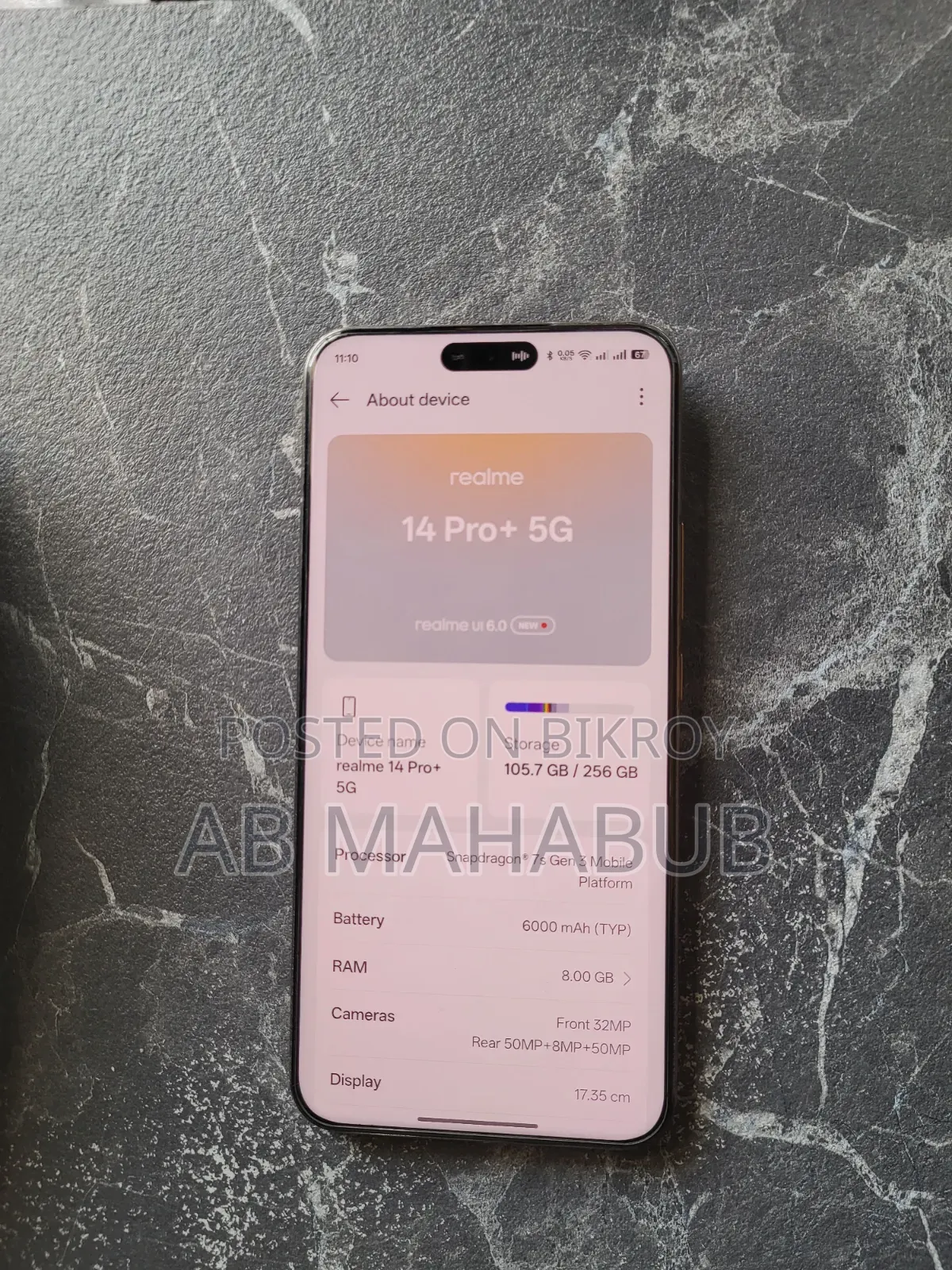 Realme 14 Pro+ 256 GB Silver