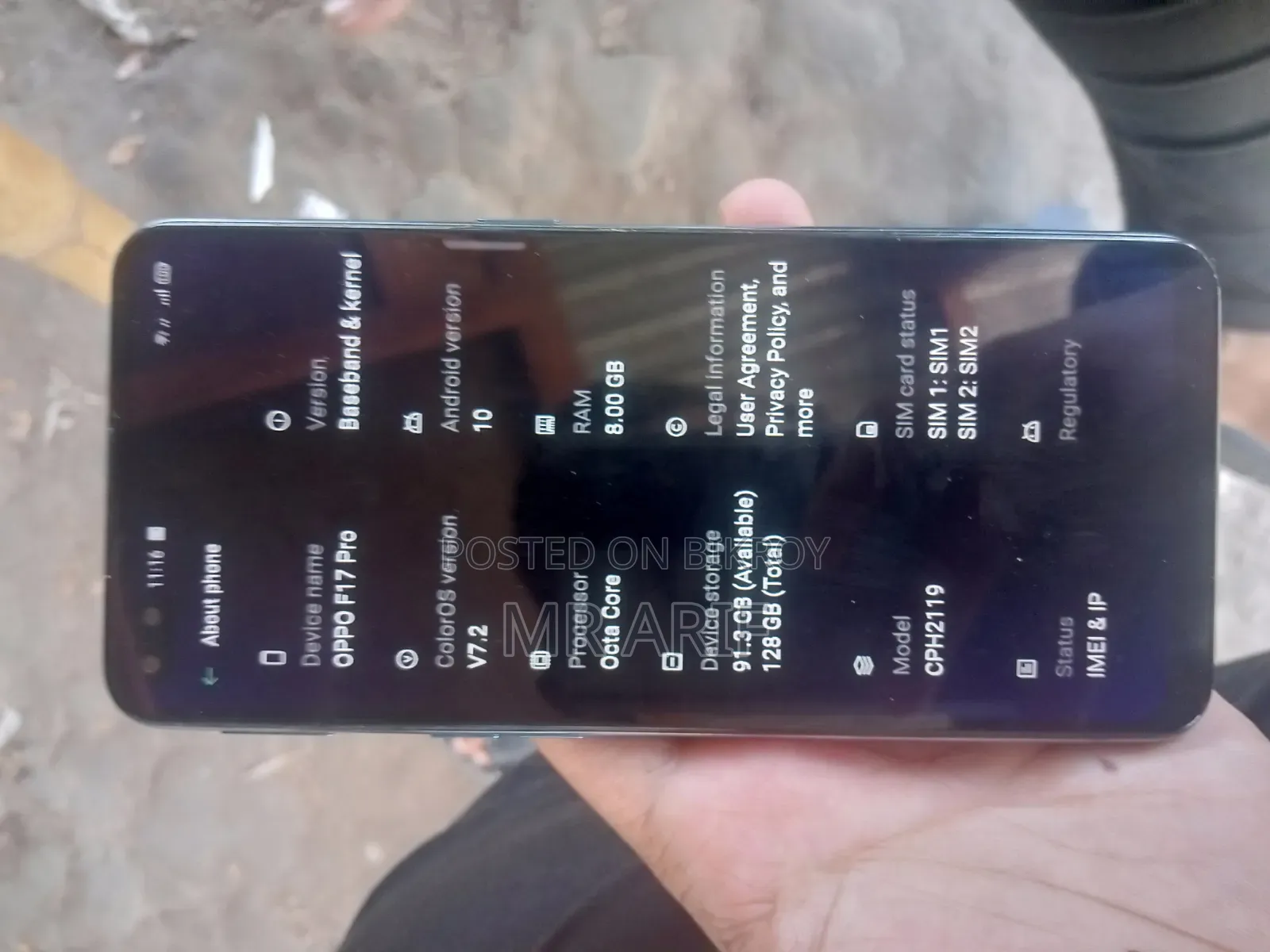 Oppo F17 Pro 128 GB Blue