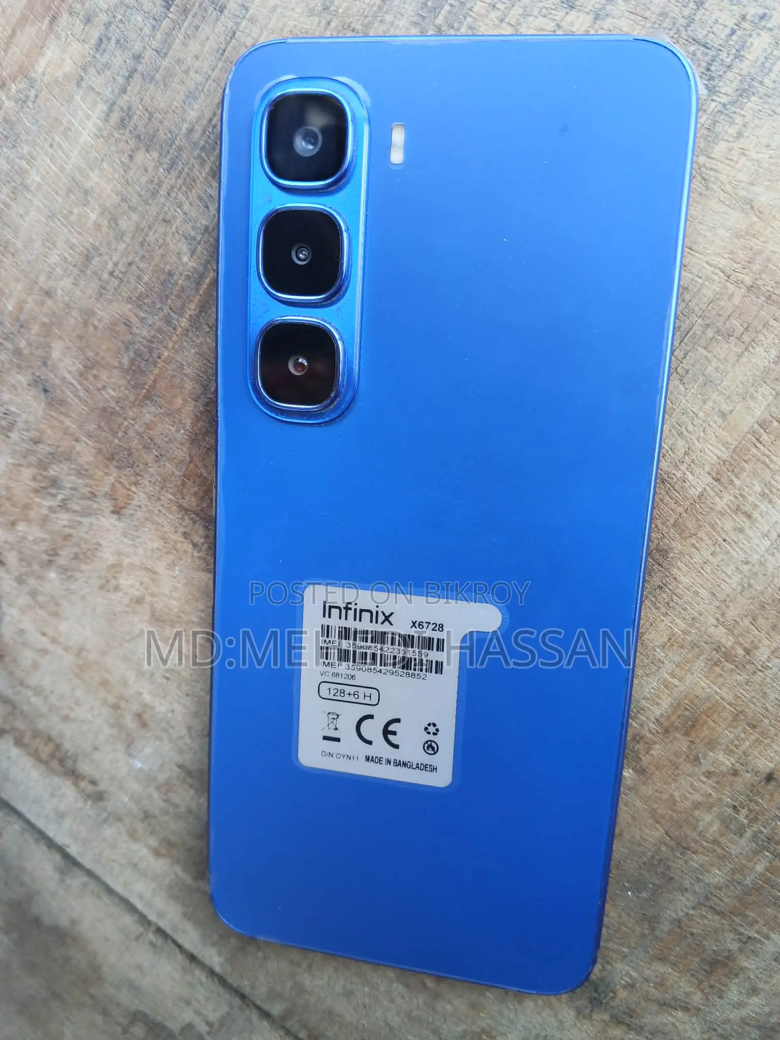 Infinix Hot 60i 128 GB Blue