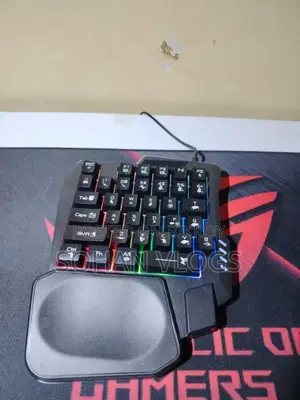 Ultimate 5-in-1 Mobile Gaming Combo Pack – One-Handed RGB Keyboard
