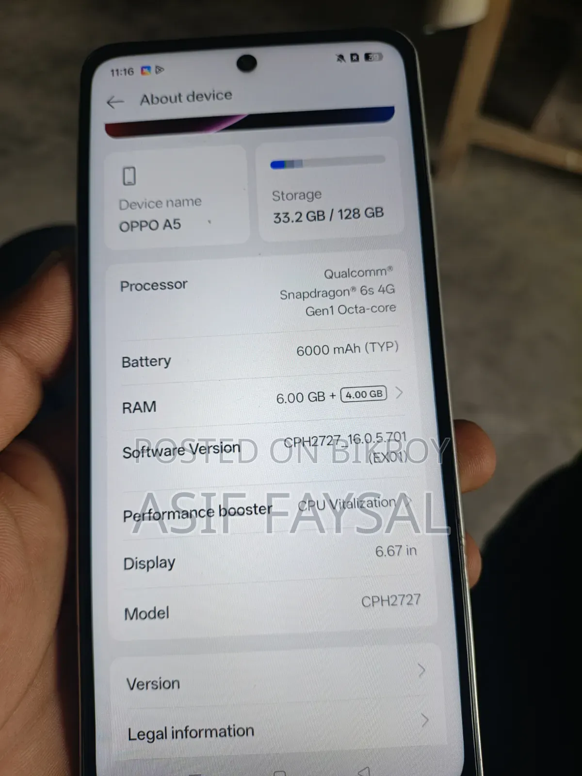 Oppo A5 5G 128 GB White