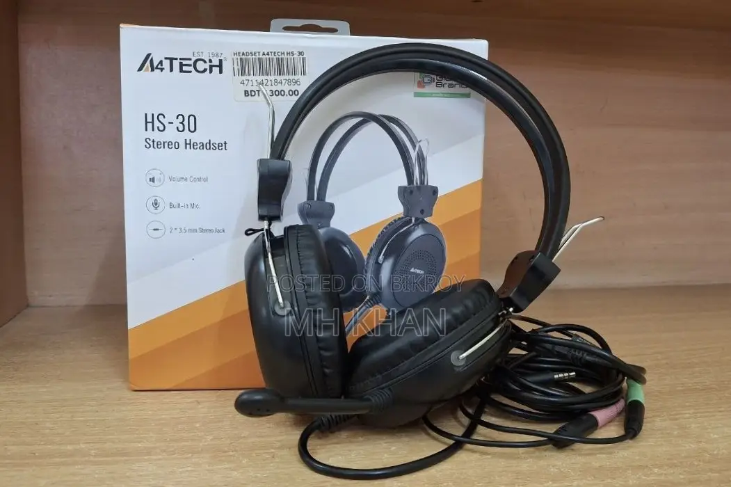 কম দামে A4tech Hs30 Headphone-Ielts, Online Class ,Meet-এর সেরা হেডফোন