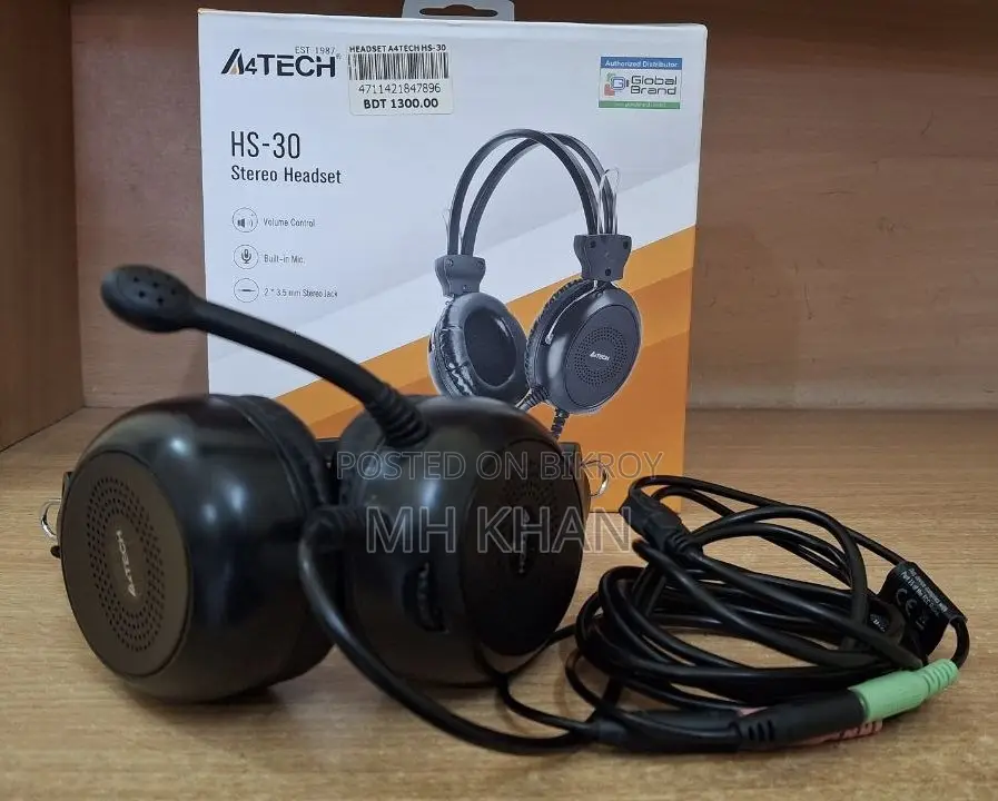 কম দামে A4tech Hs30 Headphone-Ielts, Online Class ,Meet-এর সেরা হেডফোন