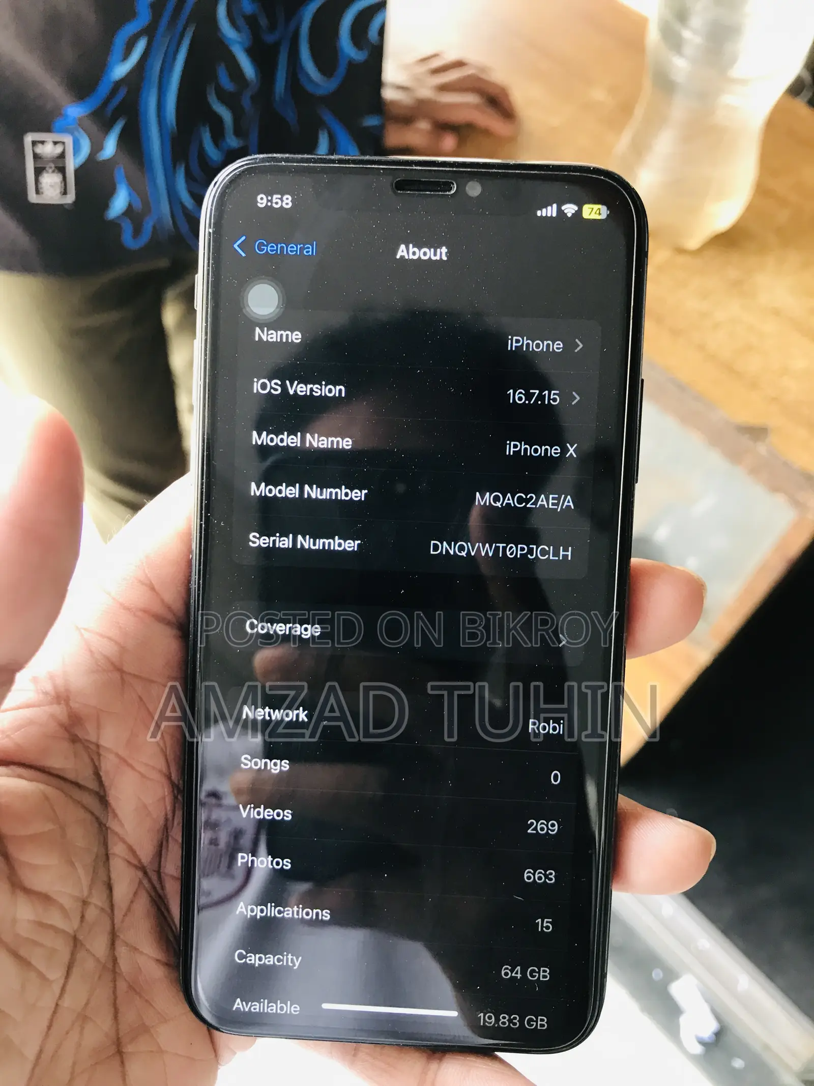 Apple iPhone X 64 GB Black
