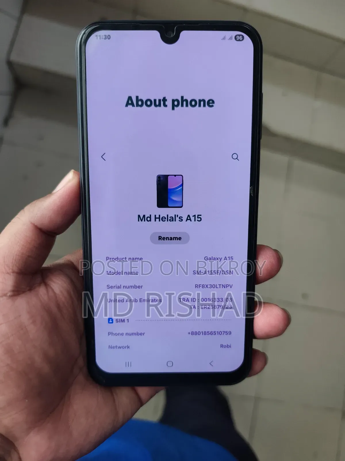 Samsung Galaxy A15 128 GB Blue