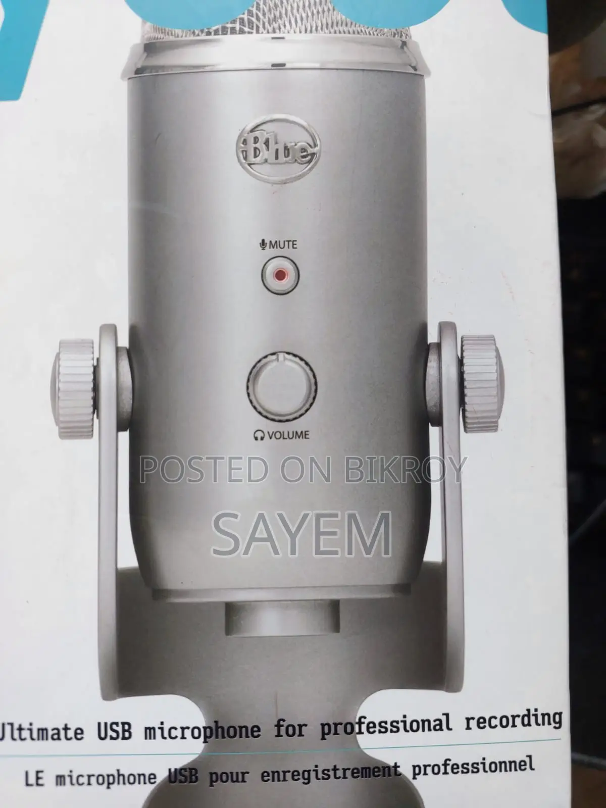 Original Blue Yeti Silver Usb Microphone (Amazon Usa)