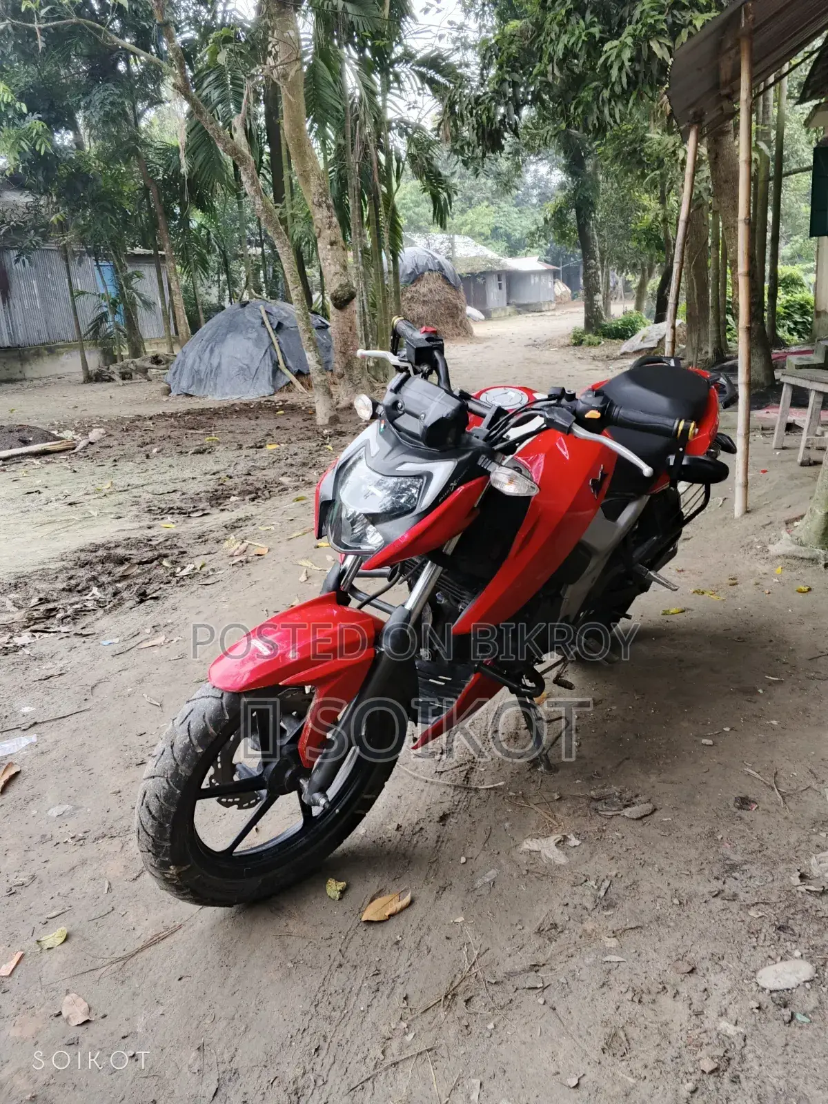 TVS Apache 160 4V 2022 লাল