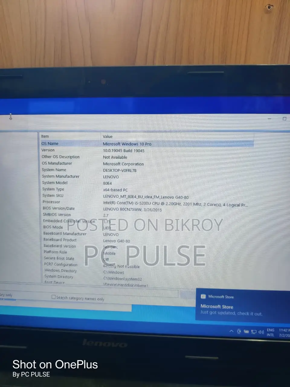 Laptop Lenovo G40 4GB Intel Core i5 SSD 5T