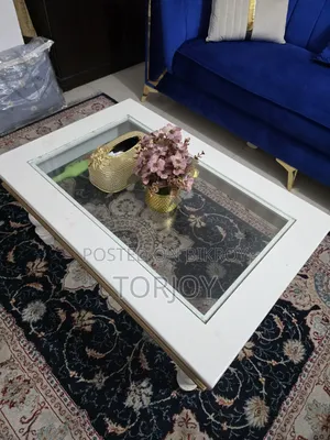Velvet Premium Sofa Set With Tea Table