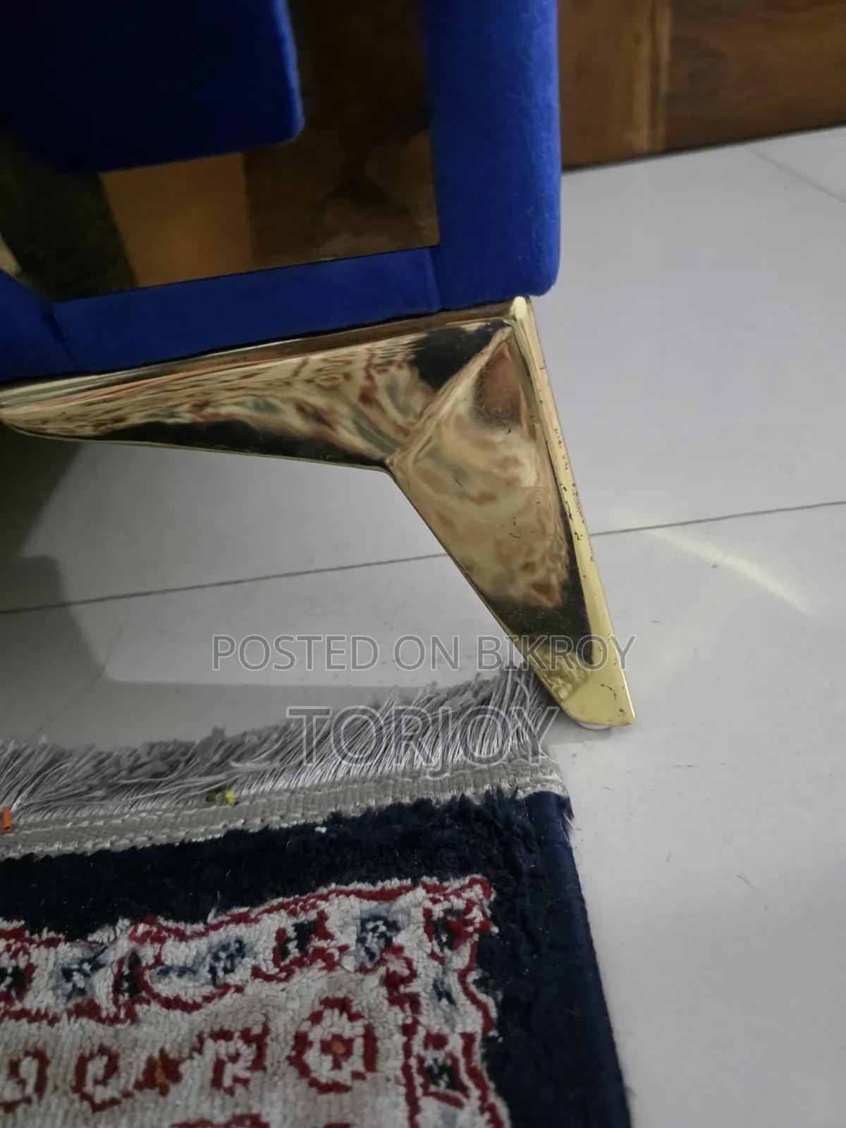 Velvet Premium Sofa Set With Tea Table