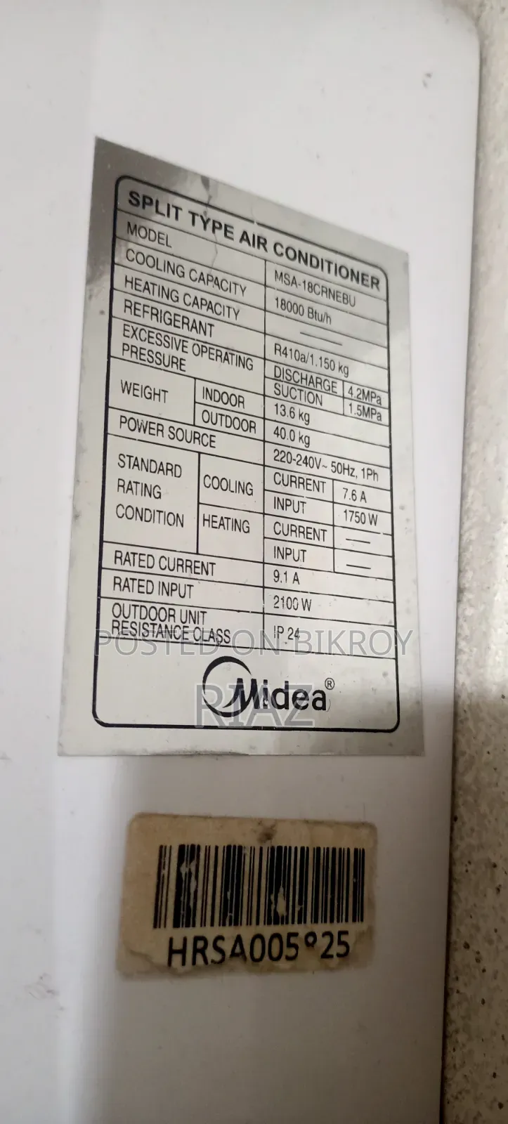 1.5 Ton Non-Inverter Media AC