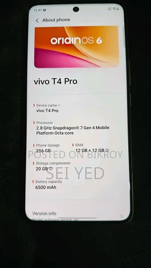 Vivo T4 Pro 256 GB White