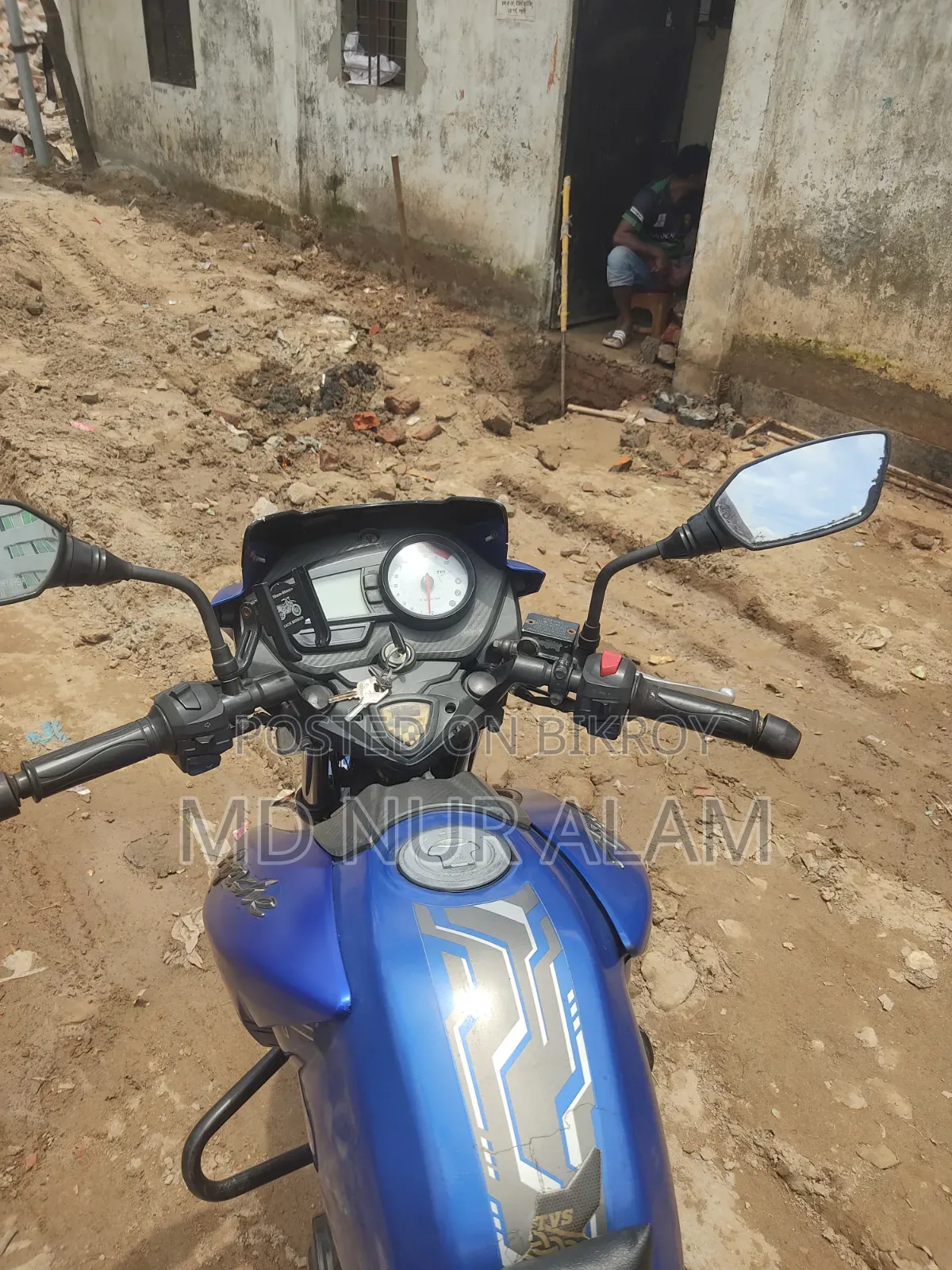 TVS Apache RTR 160 2V 2017 Blue