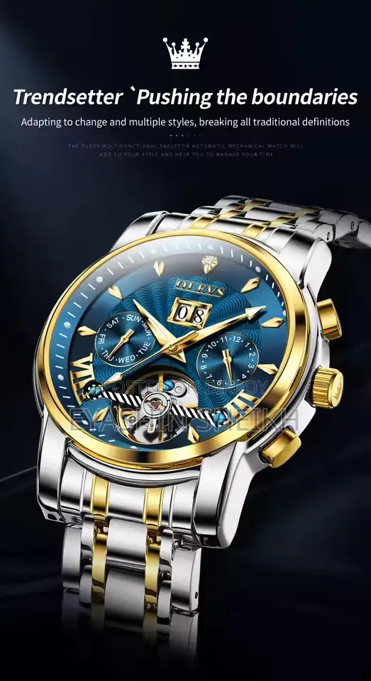 Olevs 9965 Men's Watch Luxury Brand Automatic Mechanical Waterproof