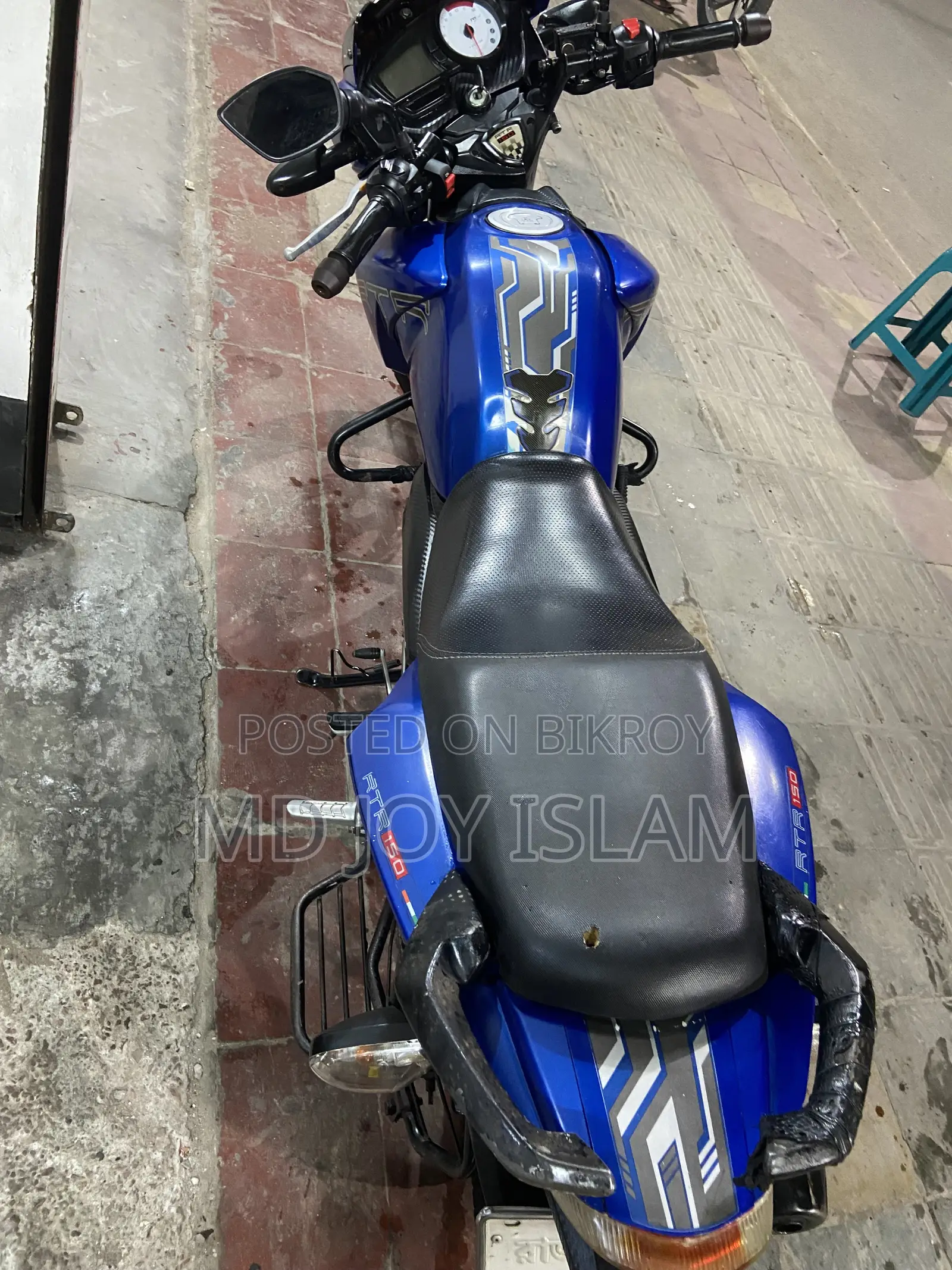 TVS Apache RTR 160 2V 2017 Blue
