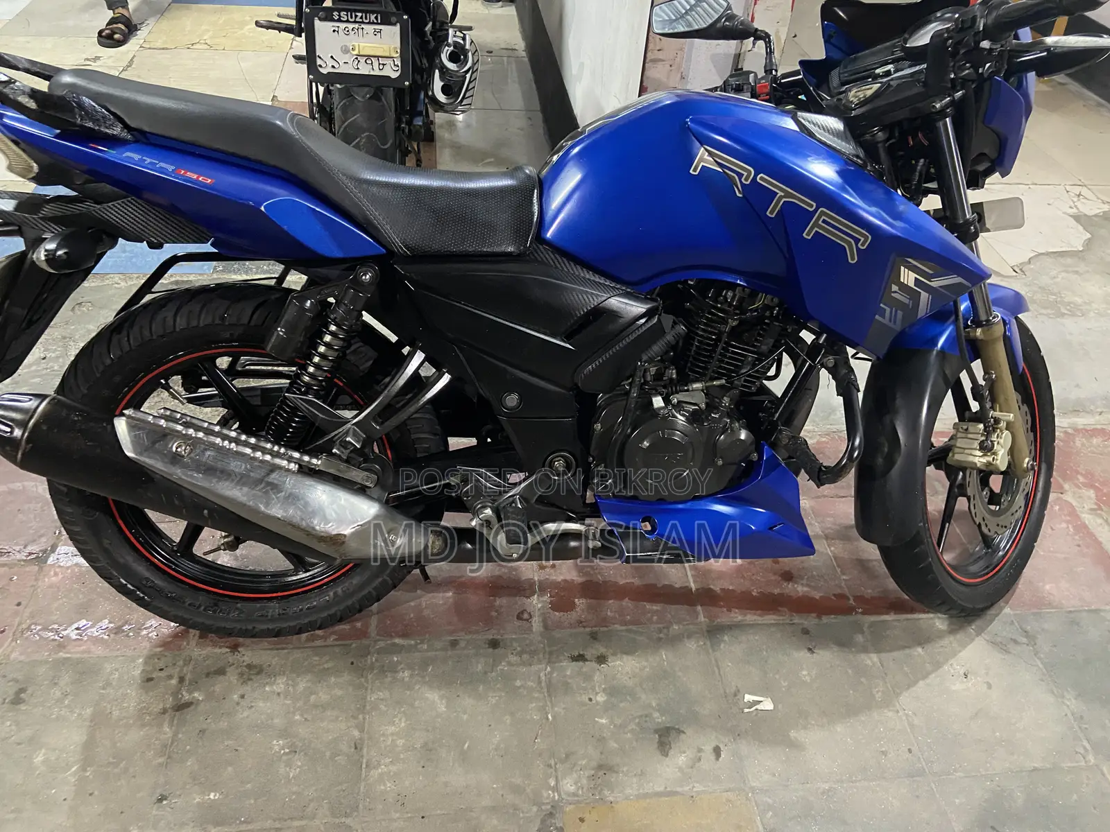 TVS Apache RTR 160 2V 2017 Blue