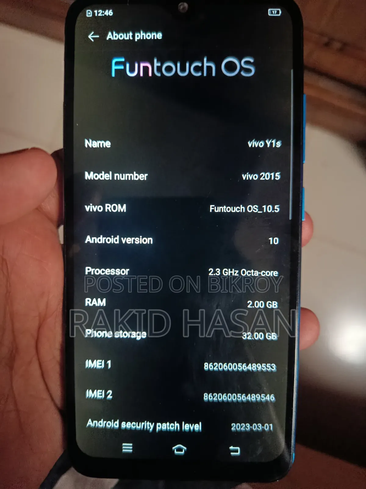 Vivo Y1s 32 GB Blue