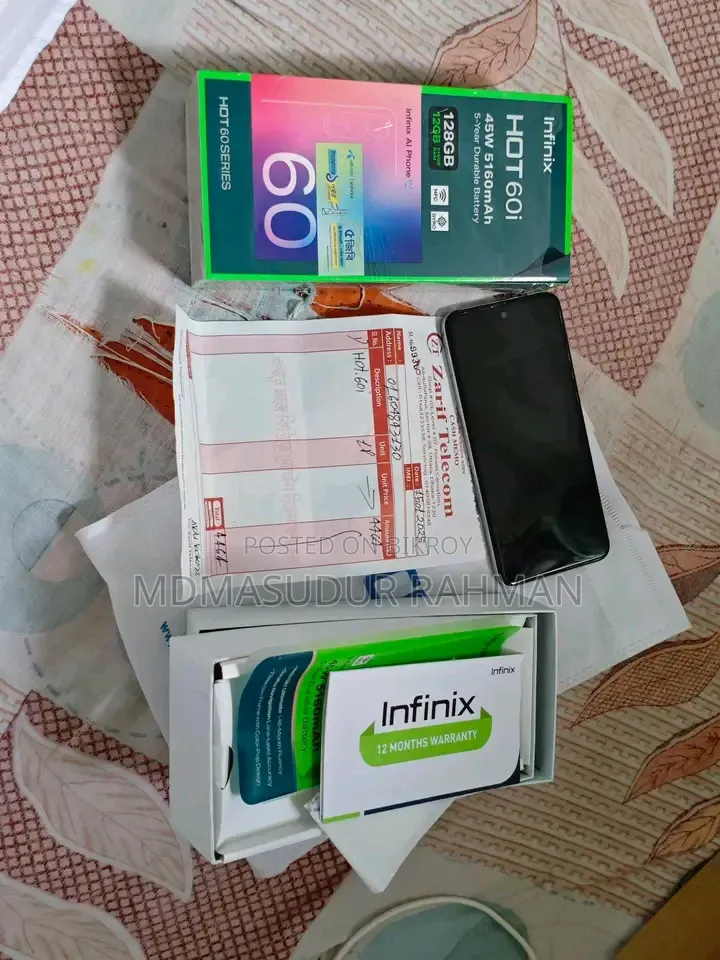 Infinix Hot 60i 128 GB White