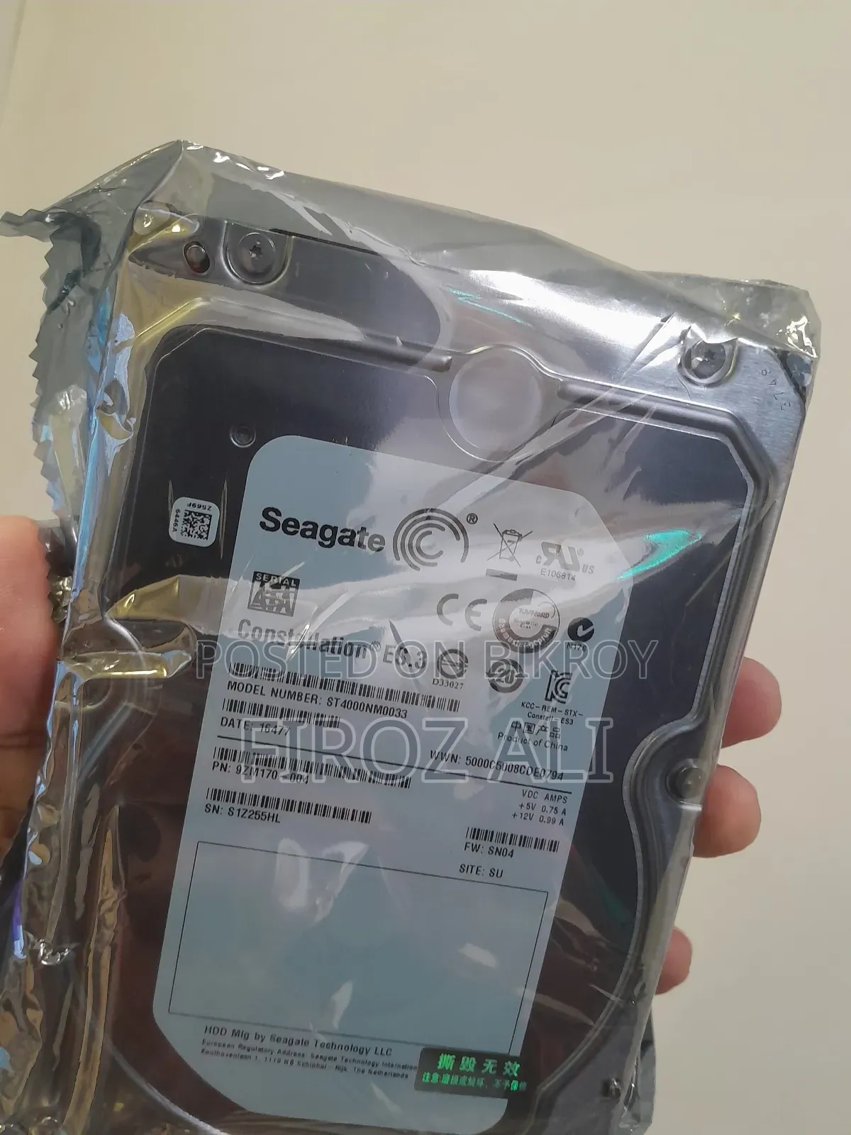 Seagate Constellation Es.3 Enterprise HDD – 4TB