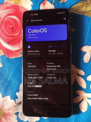 Oppo Reno6 5G 128 GB Black
